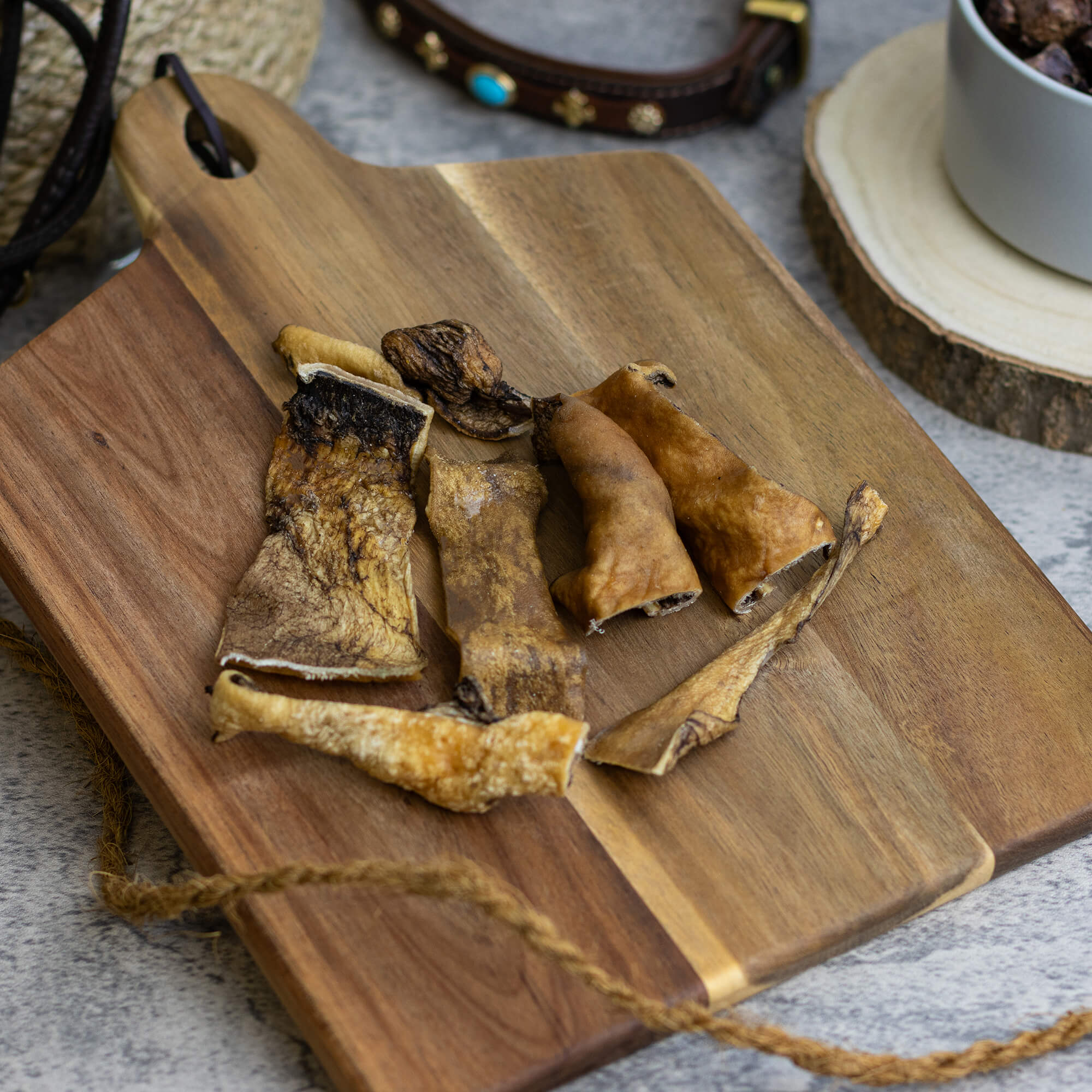 Hirschhaut getrocknet